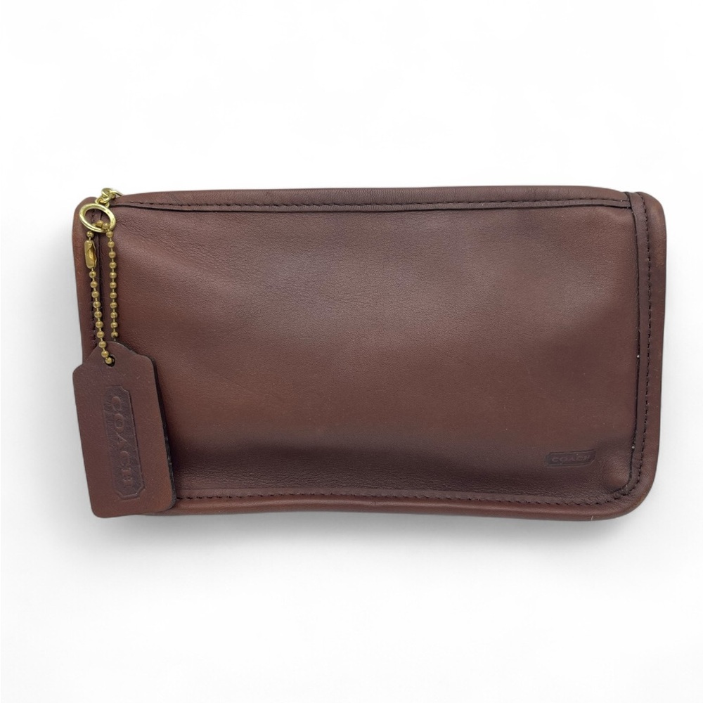 Vintage Coach Leather “Chunky” Cosmetic Case/ Mini Clutch